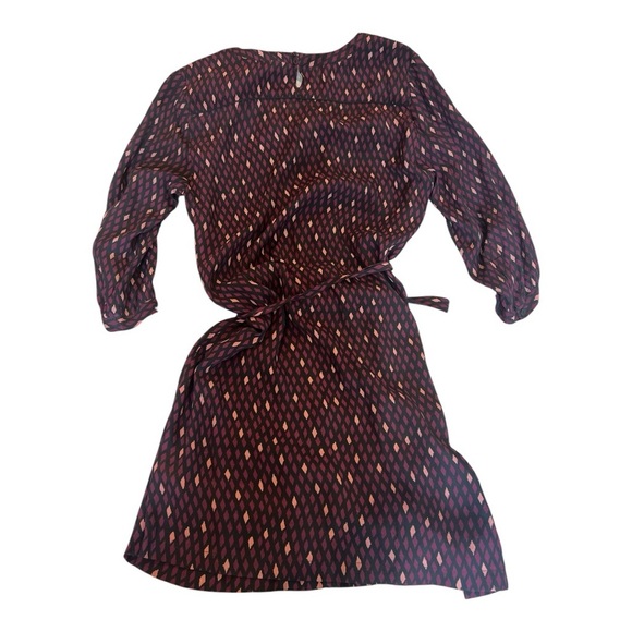 French Connection shirt dress with cutout with 3/4 Bishop Sleeves- women size 6 - Picture 2 of 3